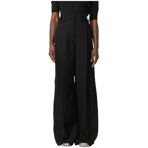 Jil Sander, Dames, Broeken, Zwart, Maat: XS