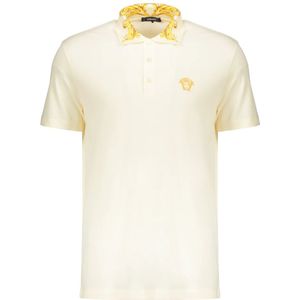 Versace, Heren, Tops, Beige, Maat: S Katoen,