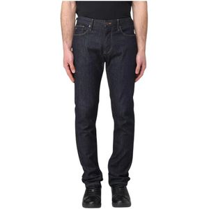 Emporio Armani, Heren, Jeans, Blauw, Maat: W38 Katoen,