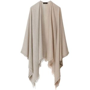 Fabiana Filippi, Dames, Jassen, Beige, Maat: ONE Size Viscose,