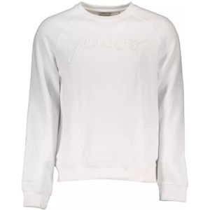 Sweater - Wit - Crew Neck - Geborduurd Logo