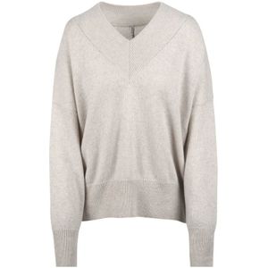 Liviana Conti, Dames, Truien, Beige, Maat: S Kasjmier,