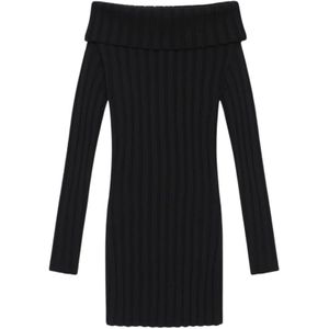 Anine Bing, Dames, Jurken, Zwart, Maat: S