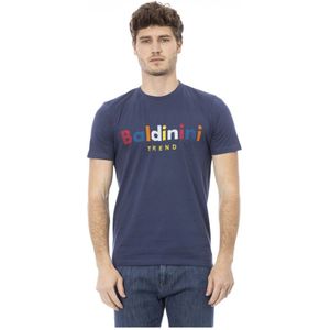 Baldinini, Heren, Tops, Blauw, Maat: XS Katoen,