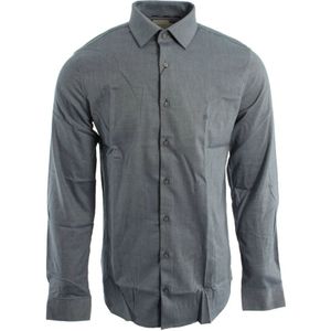 Calvin Klein, Heren, Overhemden, Blauw, Maat: XL Katoen,