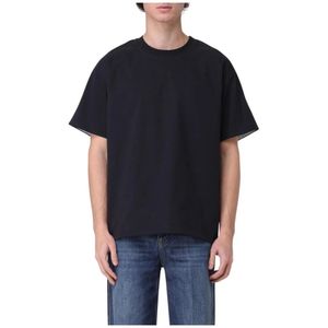 Bottega Veneta, Heren, Tops, Blauw, Maat: S