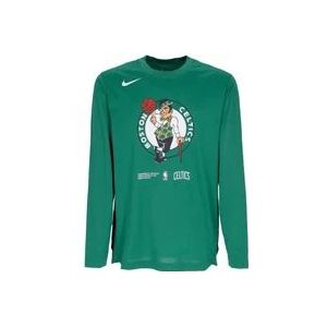 Nike NBA Dri-Fit Longsleeve Top , Green , Heren , Maat: L