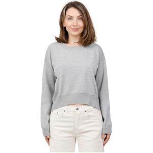 Dondup, Dames, Truien, Grijs, Maat: M Wol,