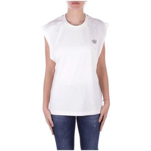 Barrow - T-shirt - Beige - Katoen - Logo Voor- en Achterkant