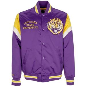 Mitchell & Ness, Heren, Jassen, Paars, Maat: M Zijde,
