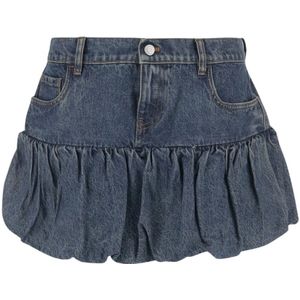 Coperni - Denim Mini Rok - Blauw - Dames