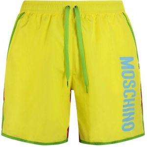 Moschino, Heren, Badkleding, Geel, Maat: XS Poliester,