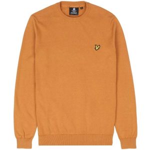 Lyle & Scott, Heren, Truien, Oranje, Maat: S Katoen,