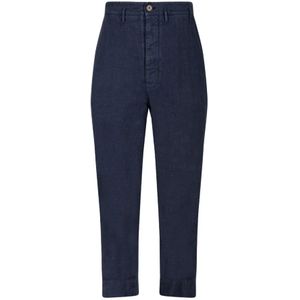 Vivienne Westwood, Heren, Broeken, Blauw, Maat: S Linnen,