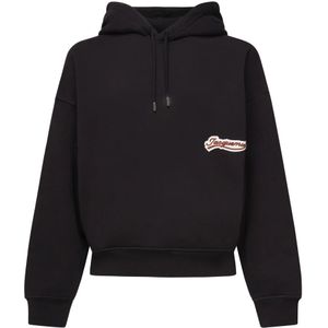 Jacquemus, Heren, Sweatshirts & Hoodies, Zwart, Maat: S Katoen,