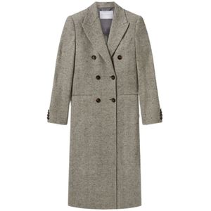Stella McCartney, Dames, Mantels, Grijs, Maat: 2XS Tweed,