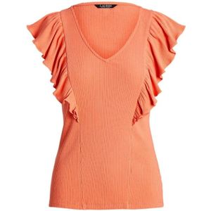 Ralph Lauren, Dames, Blouses & Shirts, Oranje, Maat: M Katoen,
