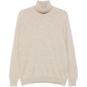 Fedeli, Heren, Truien, Beige, Maat: 2XL Kasjmier,