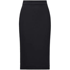 Moncler, Dames, Rokken, Zwart, Maat: XS Poliester,