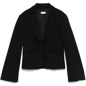 Liu Jo, Dames, Jassen, Zwart, Maat: M Leer,