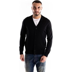 Paolo Pecora, Heren, Truien, Blauw, Maat: M Wol,