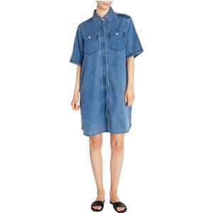 Bruuns Bazaar, Dames, Jurken, Blauw, Maat: XS Denim,