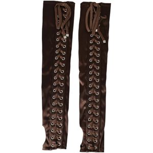 Dolce & Gabbana, Dames, Accessoires, Bruin, Maat: 7 1/2 IN Nylon,
