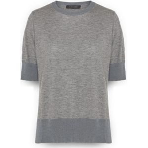 Elena Mirò, Dames, Truien, Grijs, Maat: XS Wol,