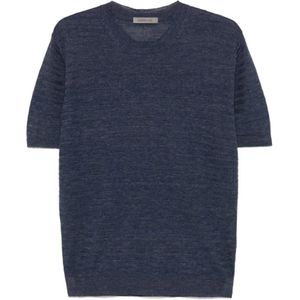 Corneliani, Heren, Truien, Blauw, Maat: L Linnen,