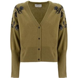 Ermanno Scervino, Dames, Truien, Bruin, Maat: M Wol,
