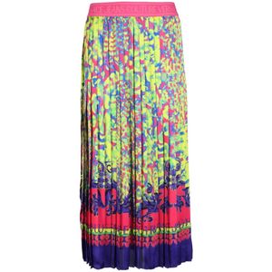 Versace Jeans Couture, Dames, Rokken, Veelkleurig, Maat: 2XS Poliester,