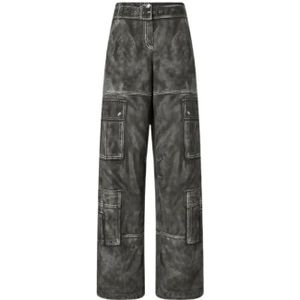 Pinko, Dames, Broeken, Grijs, Maat: 2XS Katoen,