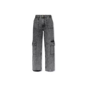 Ganni Cargo jeans , Gray , Dames , Maat: W28