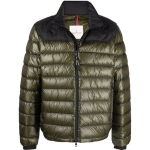 Moncler, Heren, Jassen, Groen, Maat: 2XL Polyamide,