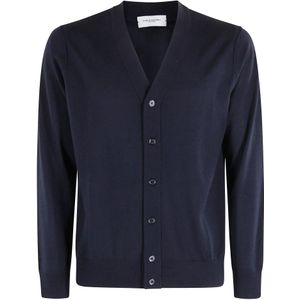 Paolo Pecora, Heren, Truien, Blauw, Maat: L