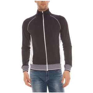 Armani Jeans, Heren, Sweatshirts & Hoodies, Blauw, Maat: L Katoen,