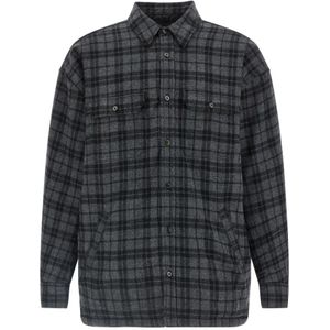 Willy Chavarria, Heren, Jassen, Grijs, Maat: M Wol,