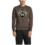 Antony Morato - Urban Sweatshirt - Grijs - Heren - Katoen - Tijgerprint