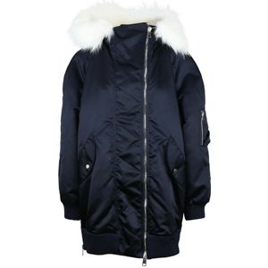 Dondup, Dames, Jassen, Blauw, Maat: 2XS Polyamide,