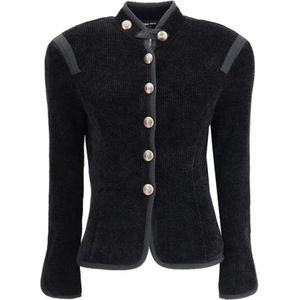 Giorgio Armani, Dames, Truien, Zwart, Maat: L Zijde,