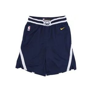 Nike Basketbalshorts - College Navy/Wit/Geel , Blue , Heren , Maat: L
