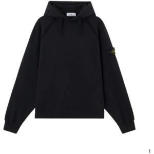 Stone Island - Logo Sweatshirt - Zwart - Katoen