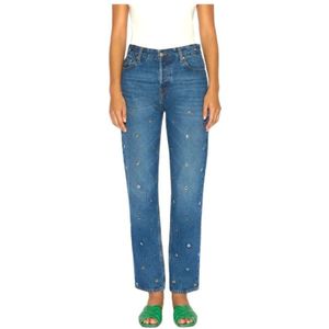 Roseanna, Dames, Jeans, Blauw, Maat: L Denim,