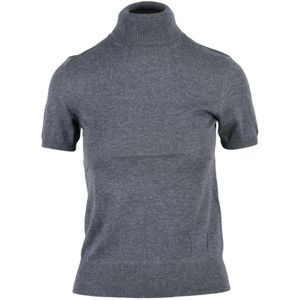 Eleventy, Dames, Truien, Grijs, Maat: L Kasjmier,