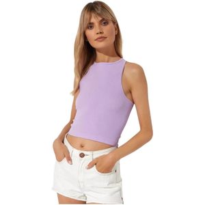 Free People, Dames, Tops, Paars, Maat: Xs/S Katoen,