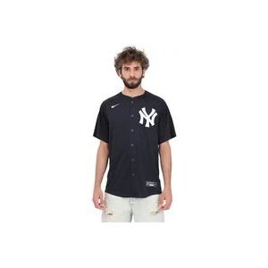 Nike MLB New York Yankees Replica Shirt , Blue , Heren , Maat: XL