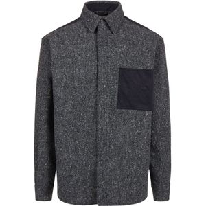 Iceberg, Heren, Overhemden, Grijs, Maat: M Nylon,