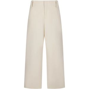 Jacquemus, Heren, Broeken, Wit, Maat: S