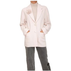 Blugirl, Dames, Jassen, Roze, Maat: XL Wol,