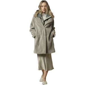 Kocca, Dames, Mantels, Grijs, Maat: L